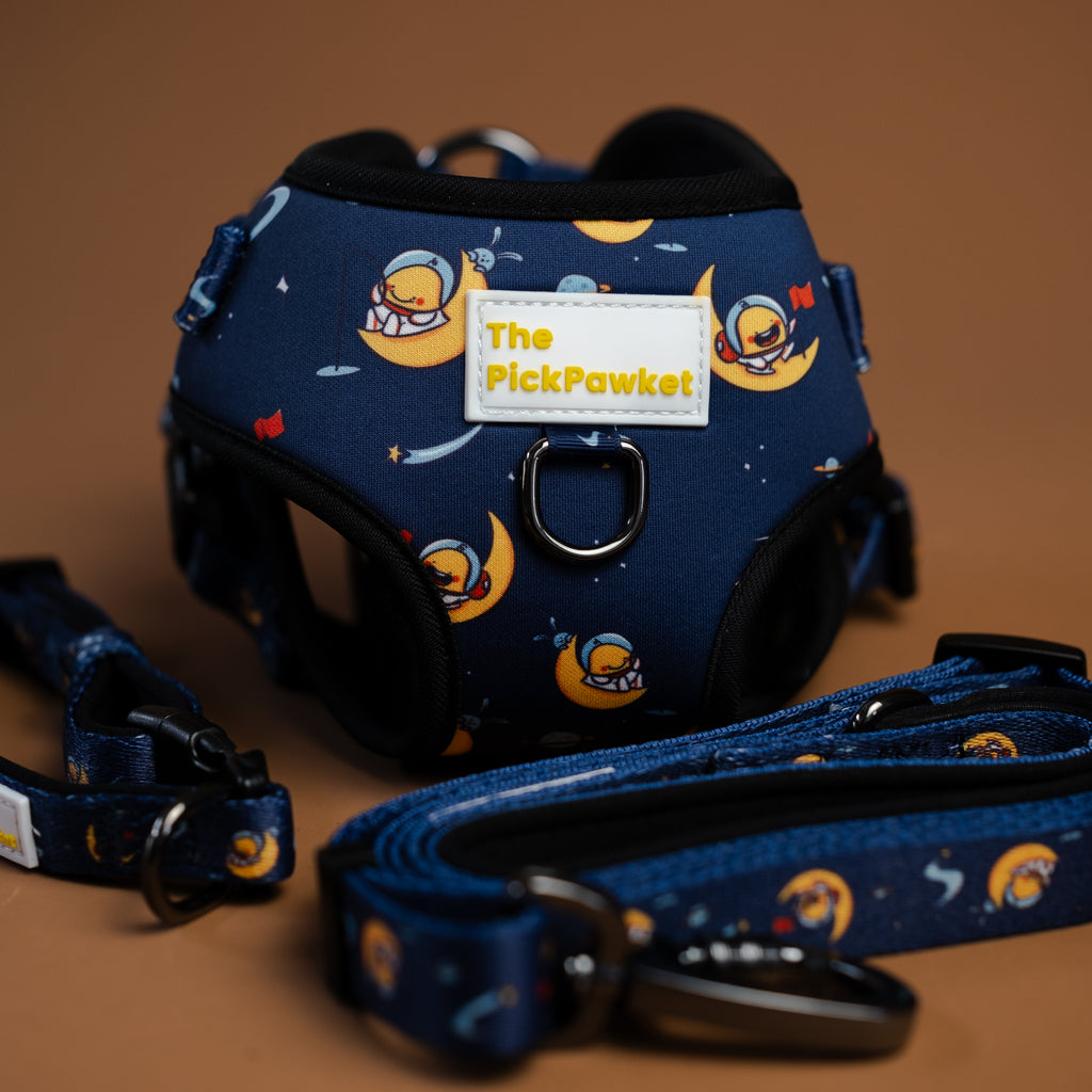 ThePickPawket - Over The Moon Collection | Dog Harness | Dog Leash | Dog Collar